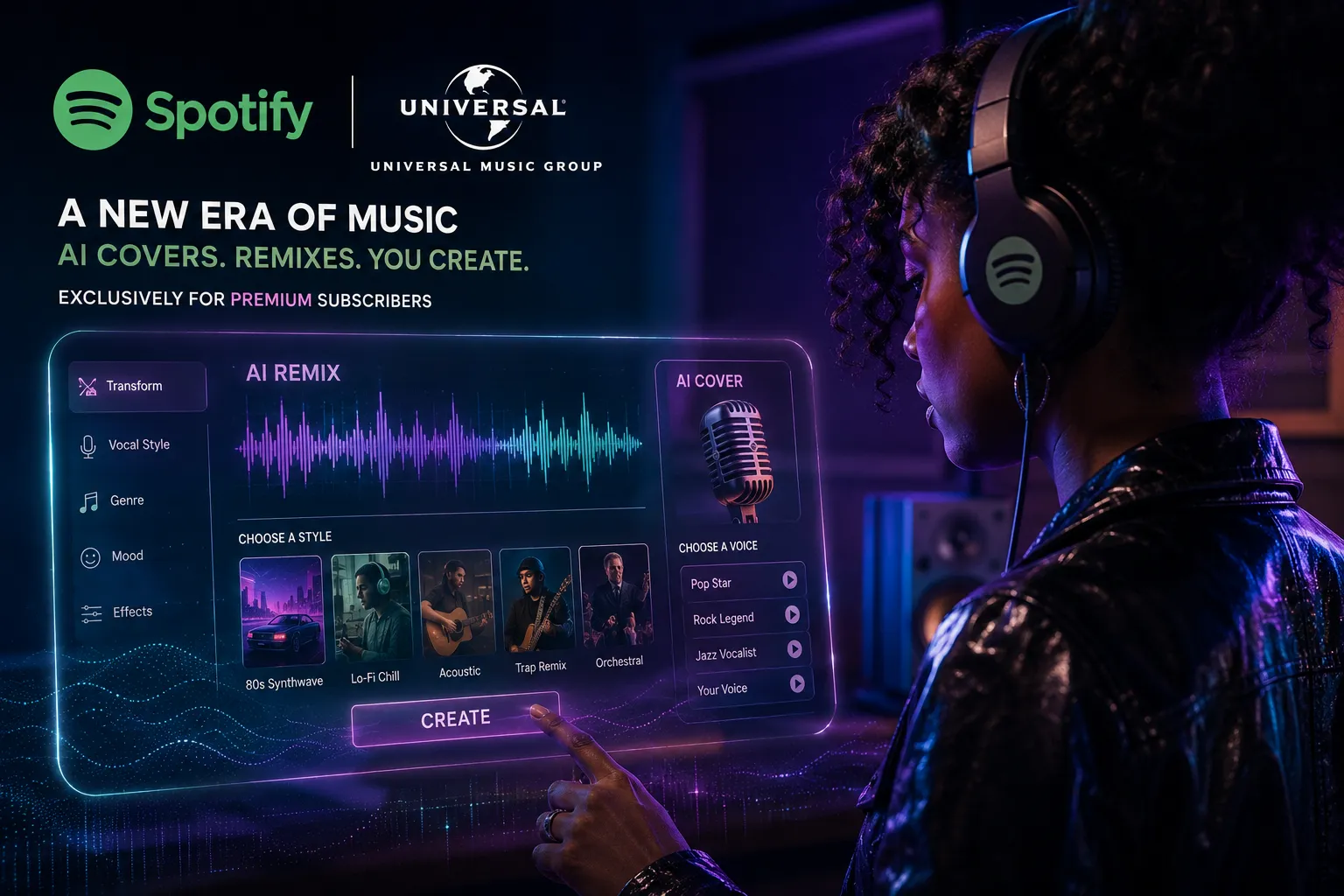 Spotify and Universal Explore AI Covers and Remixes in New Premium Push