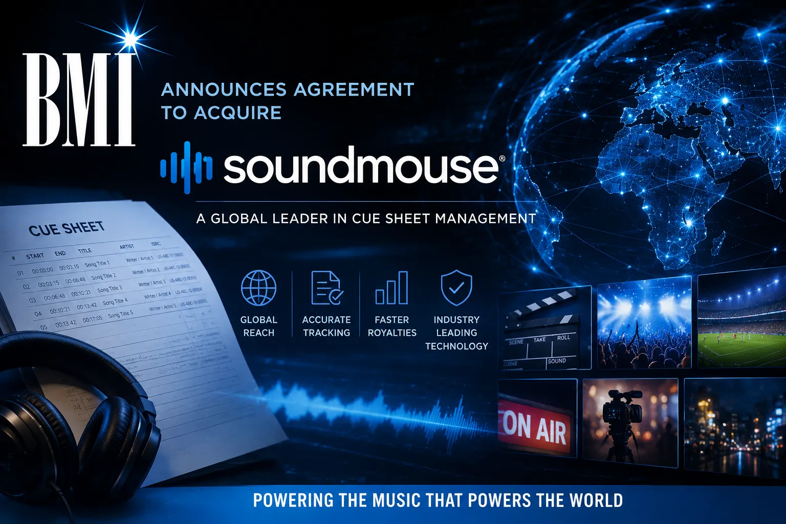 BMI Announces Agreement to Acquire Soundmouse, Expanding Its Reach Into Global Music Tracking Technology