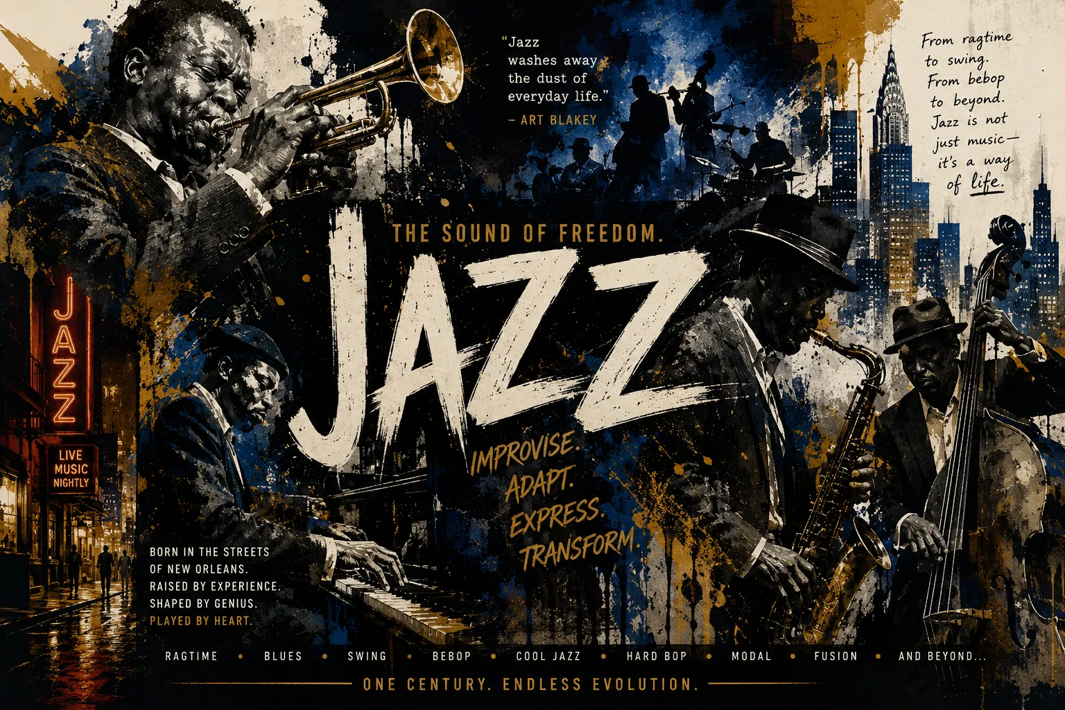 From New Orleans to the Cosmos: The Wild, Revolutionary History of Jazz Music