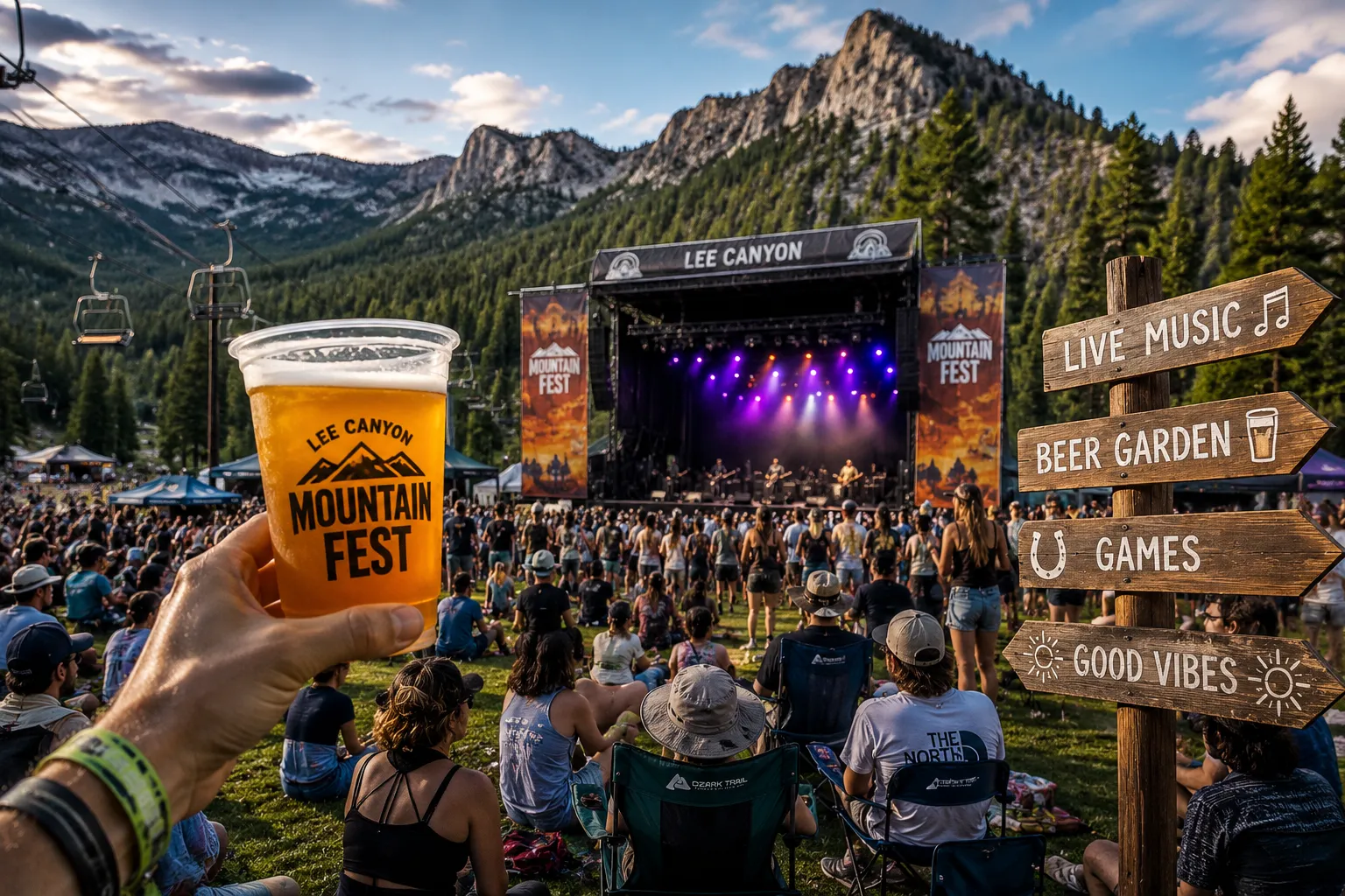 Lee Canyon’s Mountain Fest Returns June 27 With Free Live Music, Beer Garden and Mountain Games