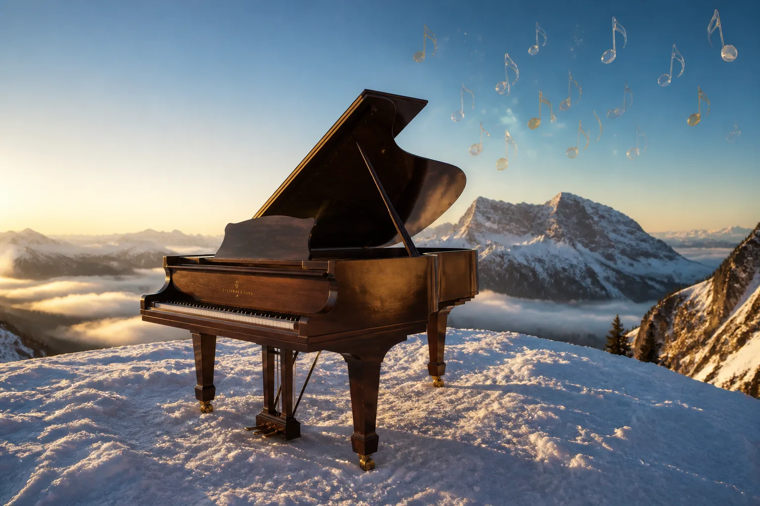 Hunter Noack Brings 1912 Steinway to Banffs Mount Rundle for Outdoor Concert