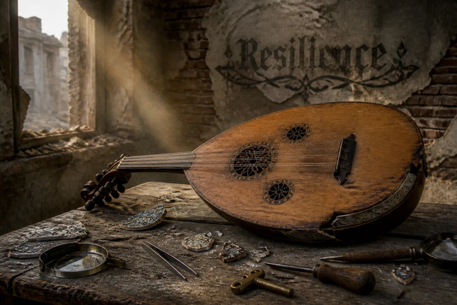 Gazas Oud Repairman Preserves Cultural Heritage Amid War